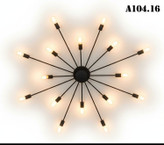 لوستر مدرن 16 شعله فلزی A104