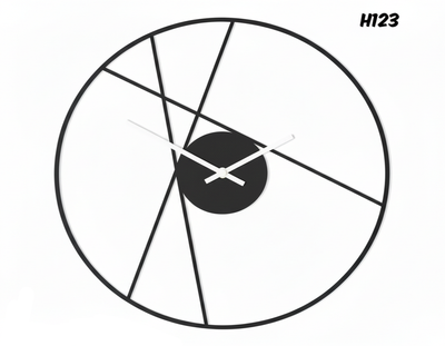 ساعت دیواری مدرن با موتور آرام گرد کد H123