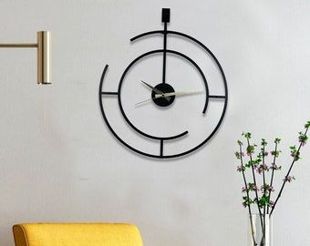 ساعت دیواری مدرن با موتور آرام گرد کد H126