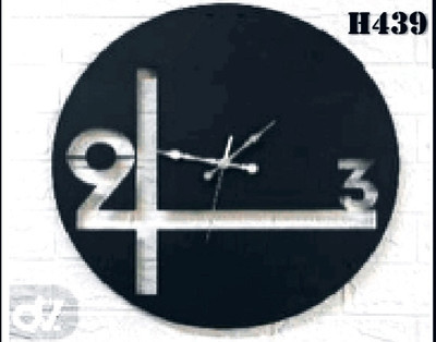 ساعت دیواری مدرن لیزری فلزی زیبا  H439