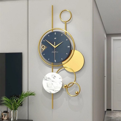 ساعت مدرن تلفیقی چوب و فلز لاکچری و خاص H536