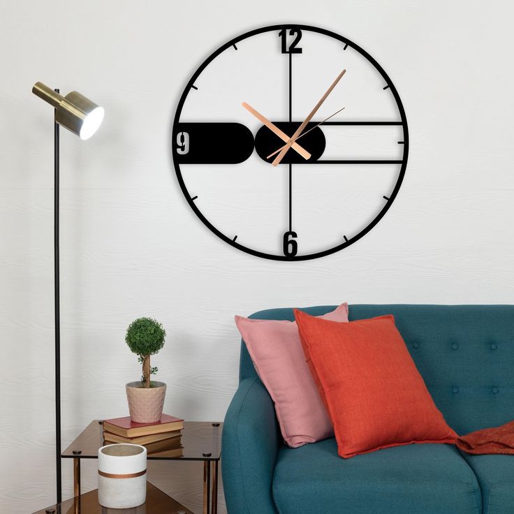 ساعت دیواری مدرن لیزری فلزی زیبا H559