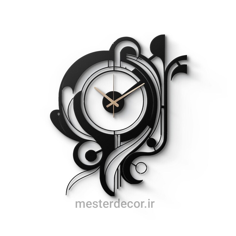 ساعت دیواری مدرن لیزری خاص و لاکچری H565