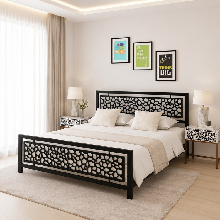 تخت خواب مدرن فلزی مدل B119