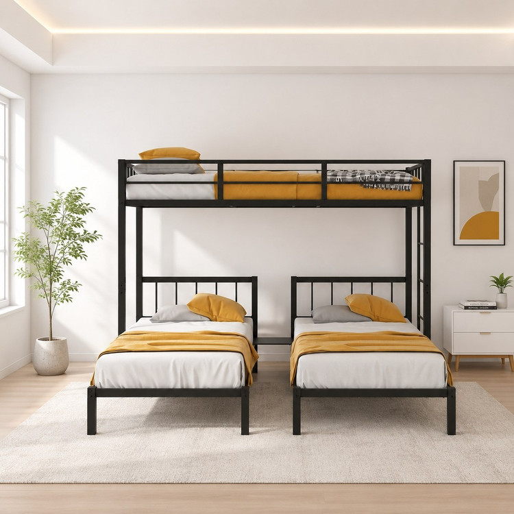 تخت خواب مدرن فلزی مدل B127. سه نفره